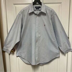 Ralph Lauren Yarmouth Blue Striped Shirt